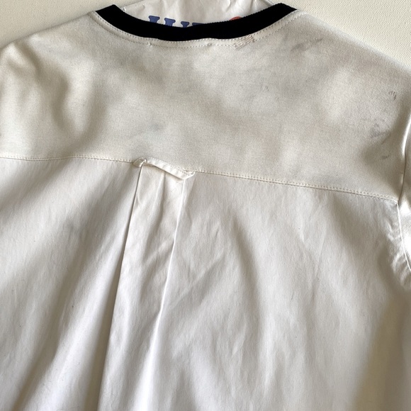 MONSE Watering Can High-Low Tee Crew Neck ShortSleeve Embroidered Pullover, Sz M - Picture 15 of 17